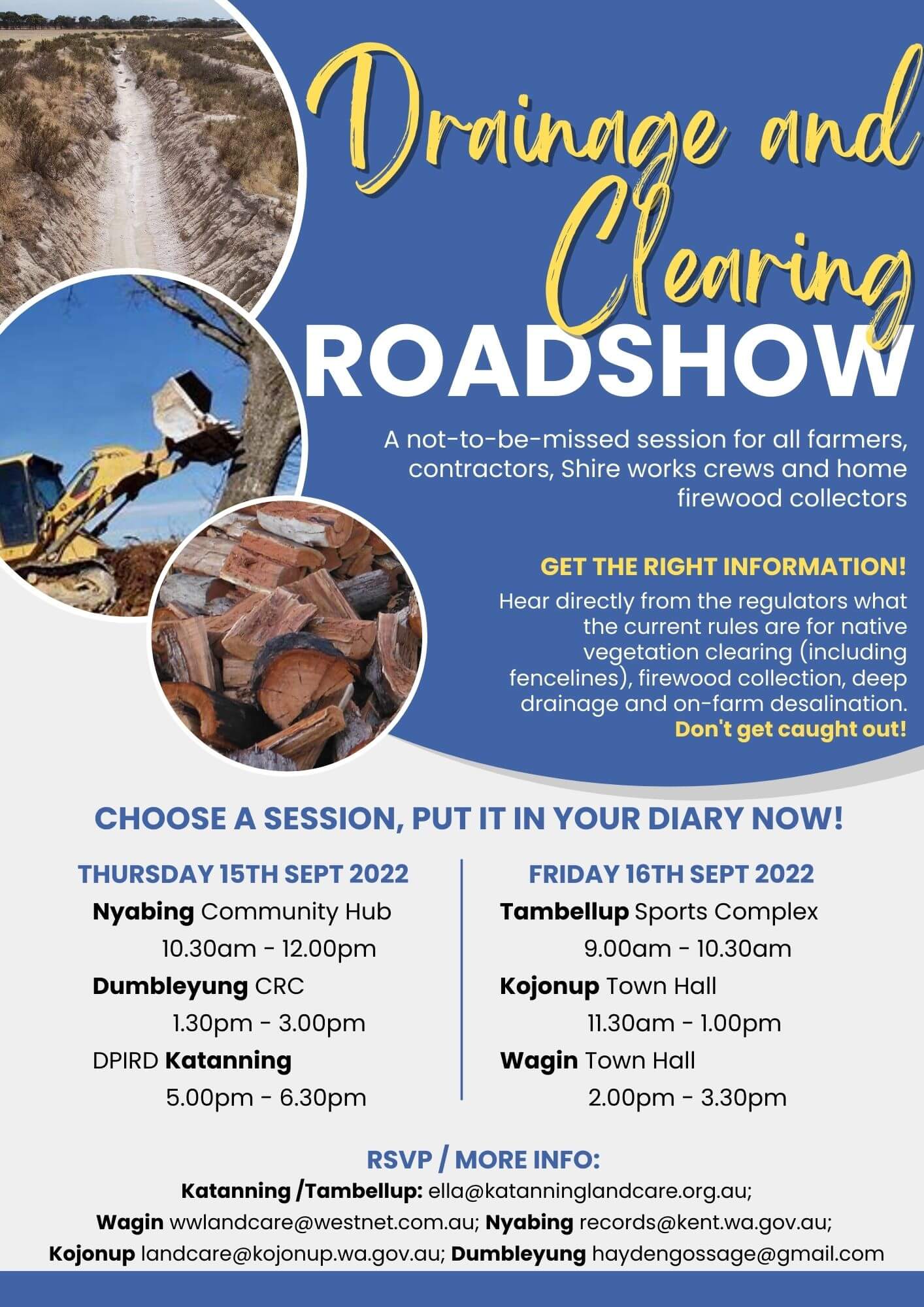 Drainage and Clearing Roadshow
