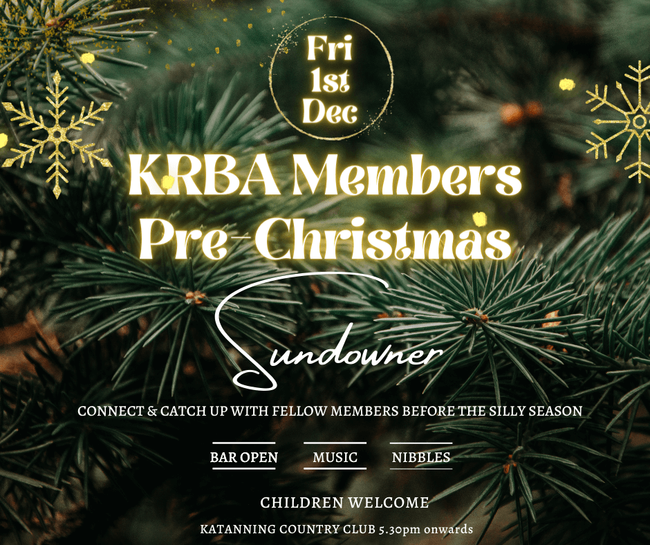 KRBA members Pre Christmas Sundowner