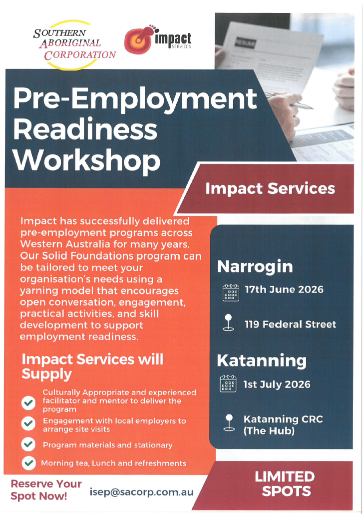 Pre- Employment Readiness Workshop.